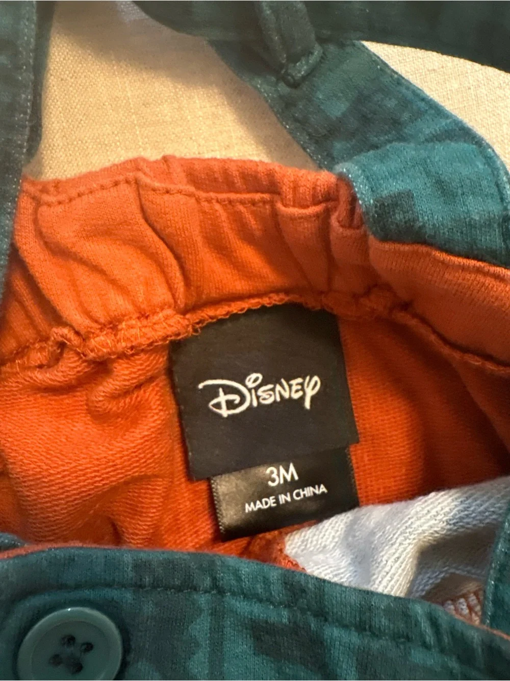 BoxLunch Disney Emperor's New Groove Kuzco Overalls Set Boom Baby Shortalls 3M